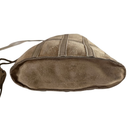 Bottega Veneta Suede Bucket Bag‎ Beige Neutral Intrecciato Small Vintage - Picture 5 of 13